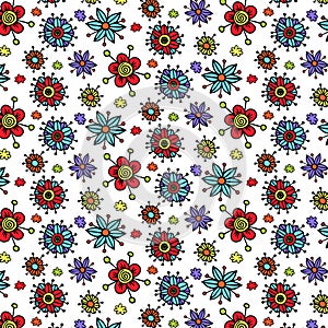 Flower vector pattern