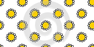 Flower vector pattern, floral seamless background