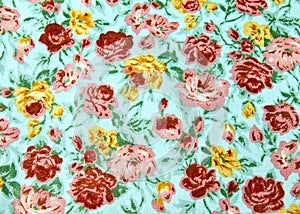 Flower wallpaper textile