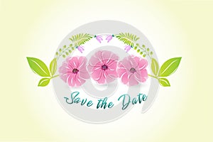 Flower watercolor vector image design