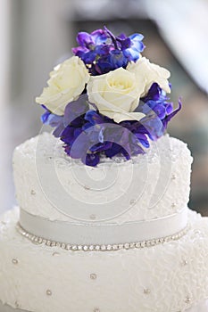 Flower Wedding Cake topper photo