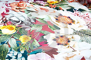 Flowered fabric