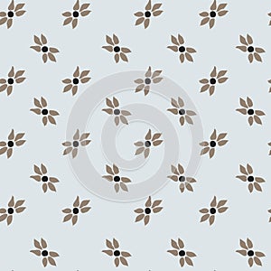 Flowerets or leaves, floral pattern or background