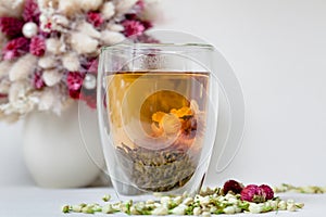 Flowering Tea and Dry Flowers
