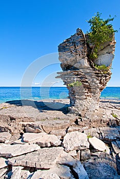 Flowerpot Island on Lake Huron