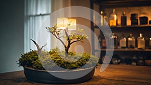 Flowers adorn home interior with vase on table