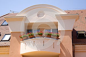 Flowers at balcony