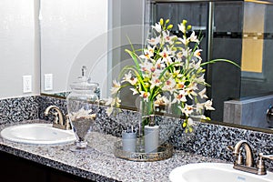 Flowers & Bathroom Items