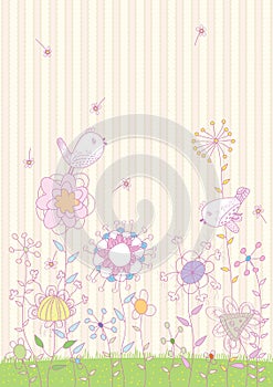 Flowers Birds Land_eps