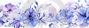 Flowers blossom nature watercolor floral illustration plant background wallpaper painting blooming background spring