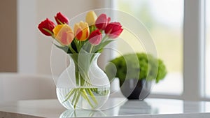 flowers bouguet in a vase