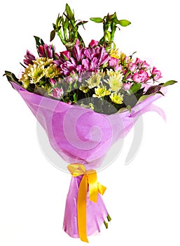 Flowers bouquet isolated photo