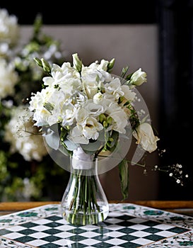 Flowers bouquet in vase