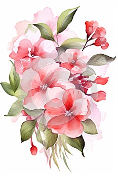 flowers bouquet watercolor art design