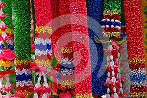 Flowers at a Buddhist Shrine