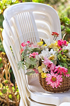 Flowers on Chairs