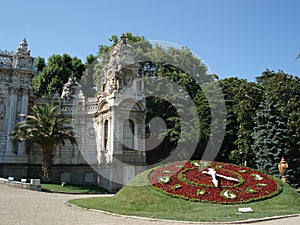 Flowers clock in Dolmabahce palace, Istanbul