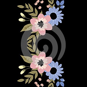 Flowers Colors Nature Template Abstract Background. Summer Love