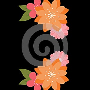 Flowers Colors Nature Template Abstract Background. Summer Love