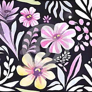 Flowers composition Illustration Floreal set