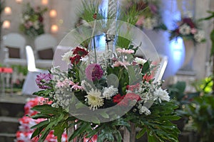 flowers decoration beautifull accesories place married