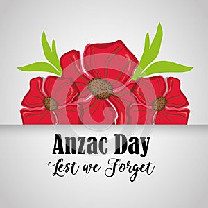 Flowers design and anzac day design