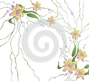 Flowers design elements