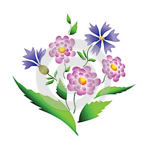 Flowers design. Vector.