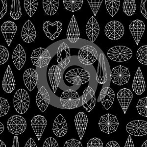 Flowers from diamond design elements