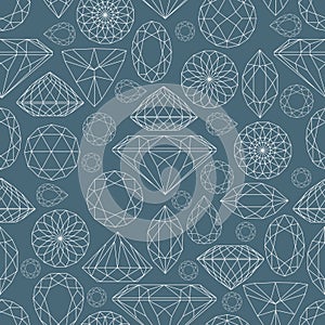 Flowers from diamond design elements