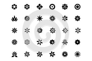 Flowers or Floral Vector Icons 1 photo