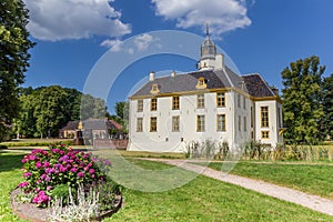 Flowers in the garden of the Fraeylemaborg in Slochteren photo