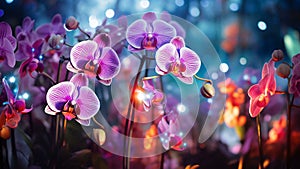 flowers in the garden purple orchid flower