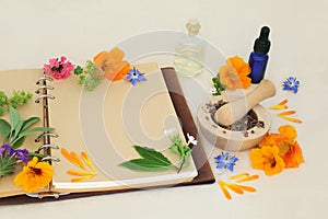 Flowers and Herbs for Naturopathic Medicinal Treatments photo