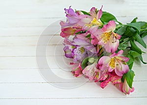 Flowers on a light background