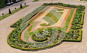 Flowers management in Schonbrunn Palace gardens
