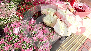 Flowers market in thailand pak klong talad.