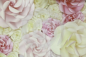 Flowers Paper Wedding Backdrop background and Texture.