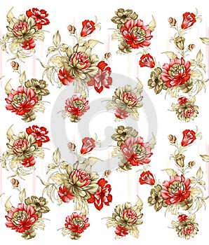 Flowers pattern.for textile, wallpaper, pattern fills, covers, surface, print, gift wrap, scrapbooking, decoupage.Seamless pattern