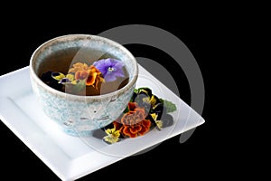 Flowers in Tea Cup photo