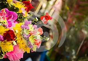 Flowers with teddybear