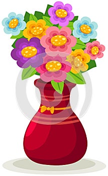 Flowers in vase photo