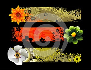 Flowers vector composition