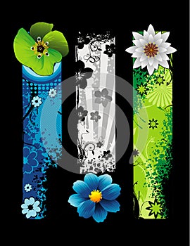 Flowers vector composition