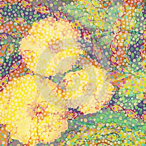 Flowers watercolor artwork as background, colorful hand drawn illustration, creative artwork