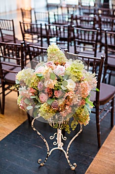 Flowers at a Wedding Ceremony