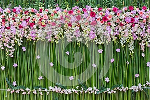 Flowers wedding scene