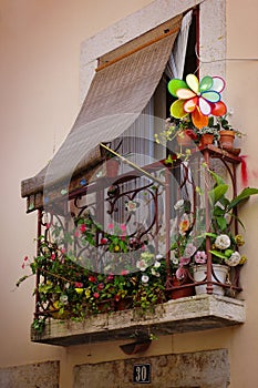 Flowery balcony