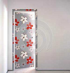 Flowery door