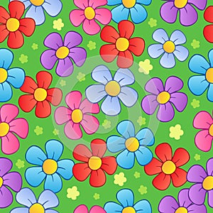 Flowery seamless background 1